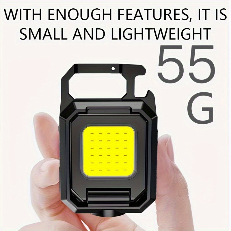 1pc USB Rechargeable Mini LED Keychain Light