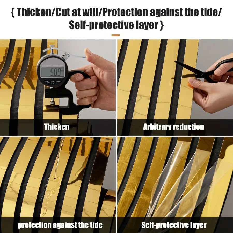 1 Roll Self-Adhesive 3D Grid Wallpaper