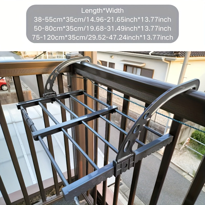 2-Size Adjustable Outdoor Clothes Drying Rack