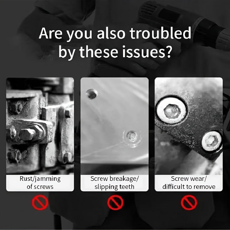 A set of 5 Damaged Screw Extractor Drill Bit