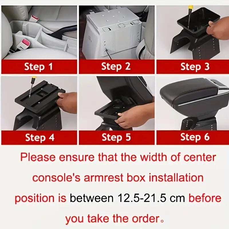 Adjustable Armrest Box