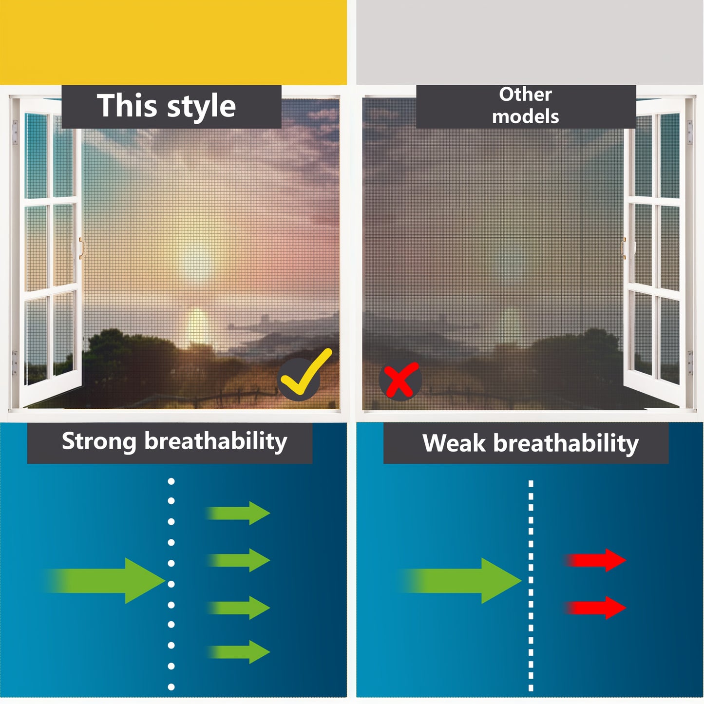1pc Magnetic Window Screen