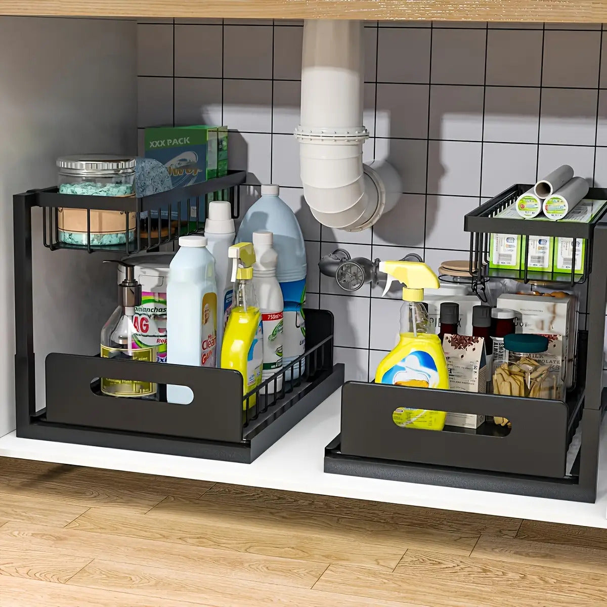 2 Tier Under Sink Organizers And Storage