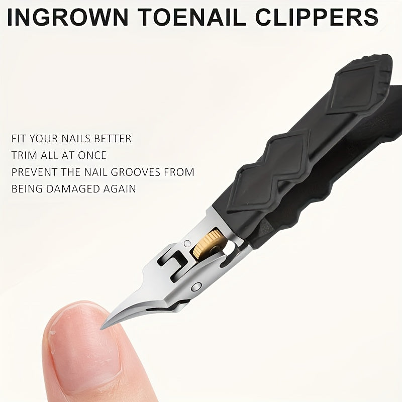 Professional Nail Clippers with Built-in Toenail Trimmer