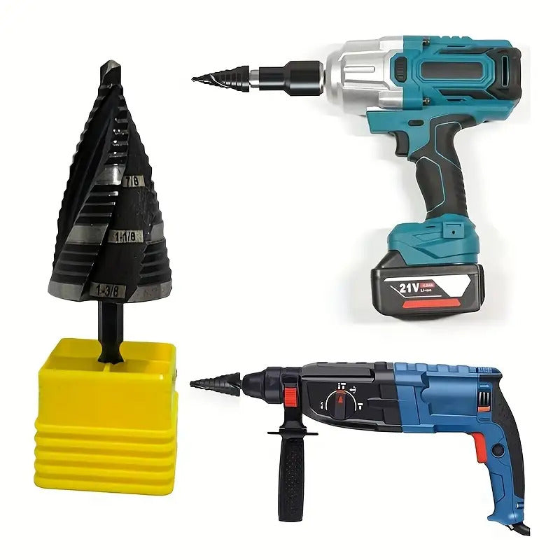 1pc Heavy-Duty Cobalt Step Drill Bit