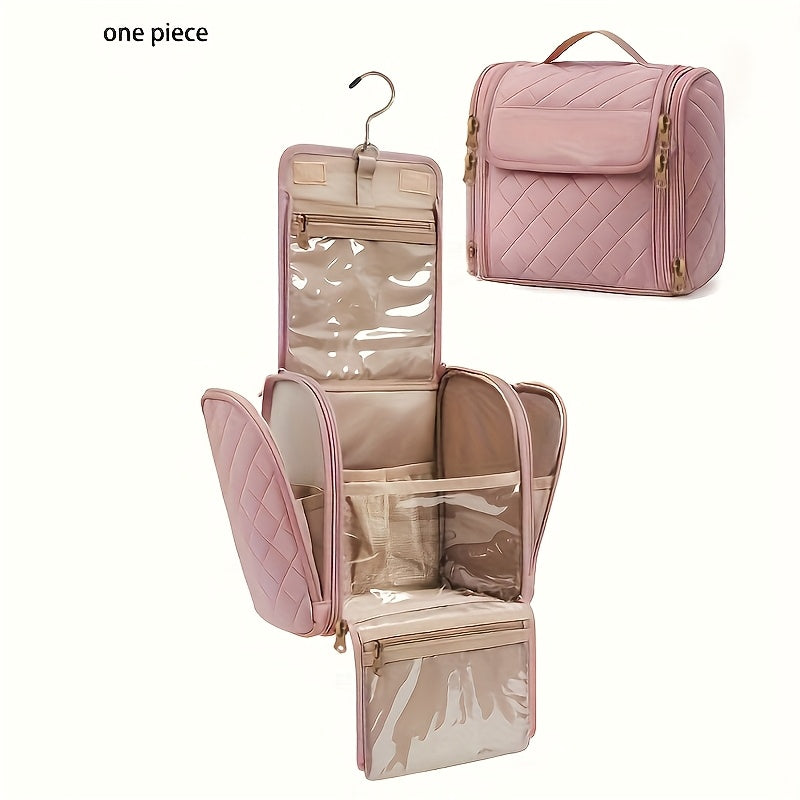 Thousand Fish Large Capacity Makeup Bag with Hanging Hook