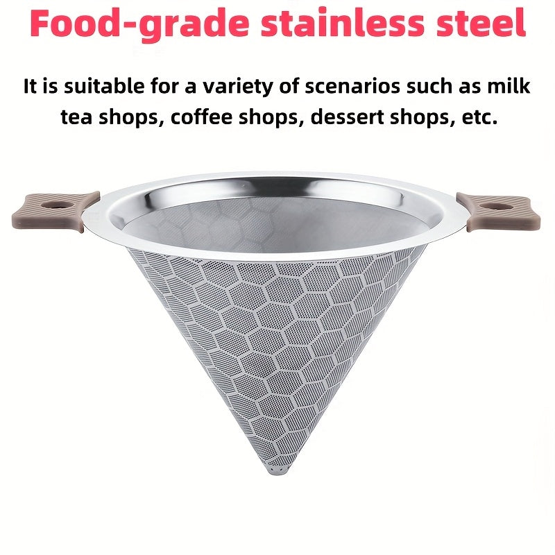 Stainless Steel Tea Filter Mesh Funnel