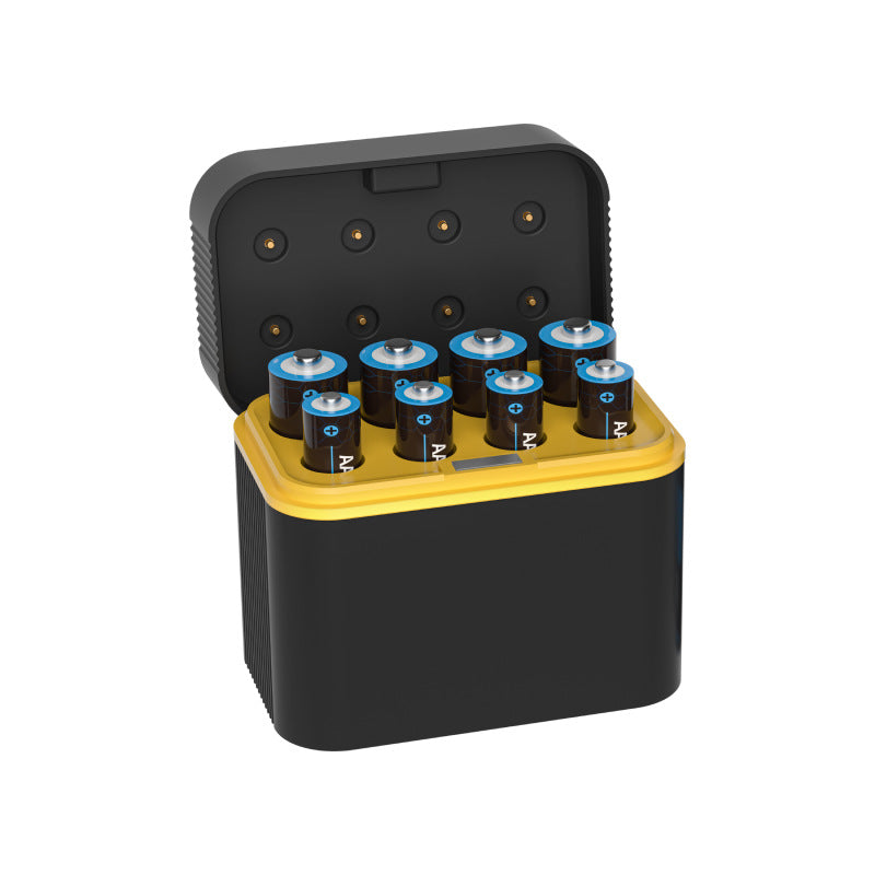 Rechargeable lithium battery 8 +8 slot charging box