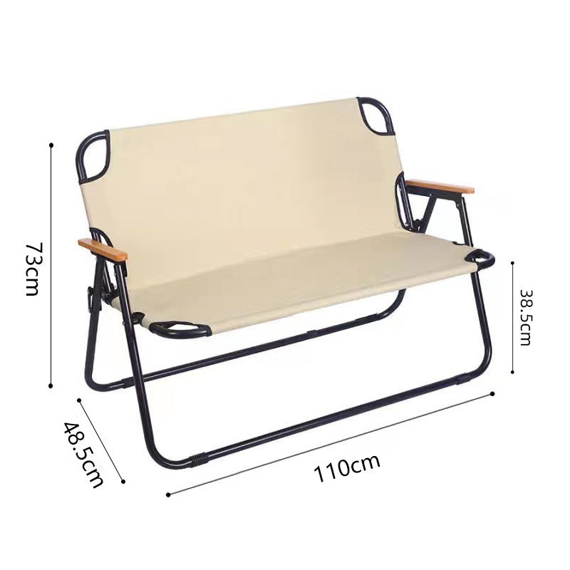 Outdoor Large Double Folding Chair