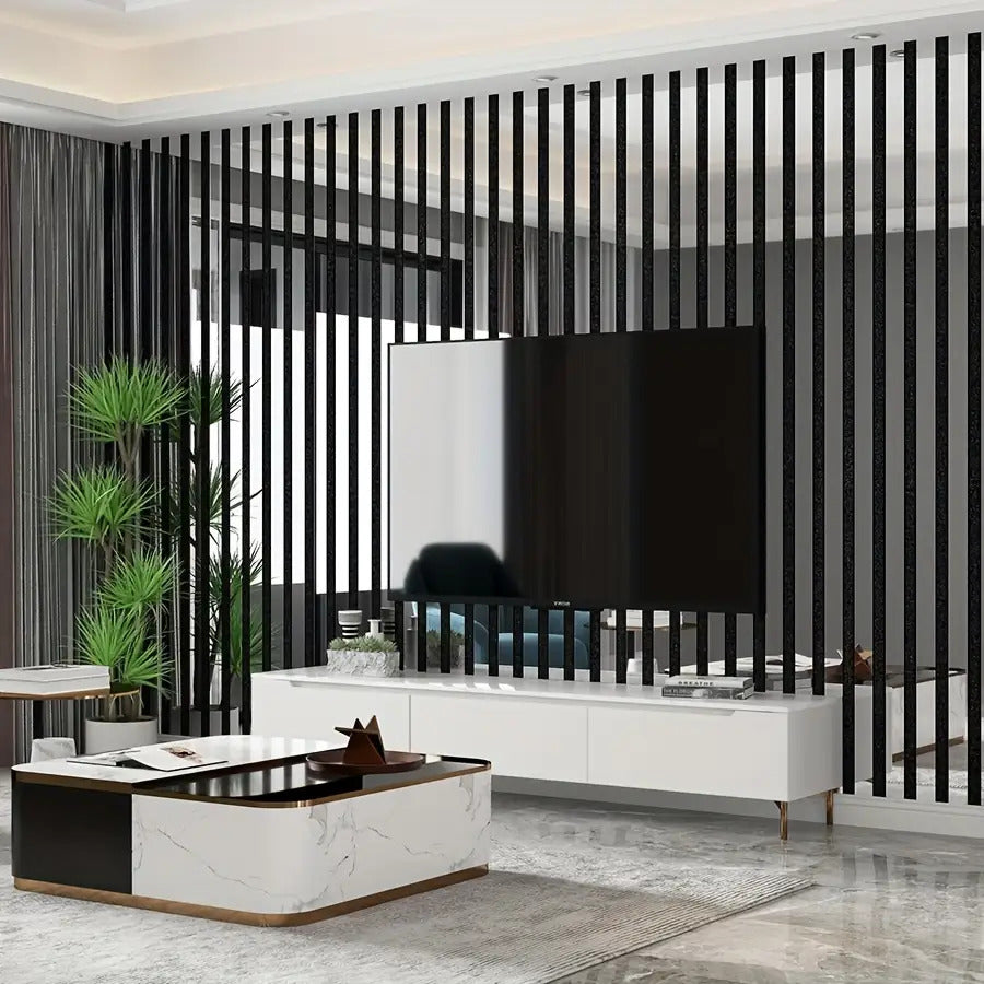 1 Roll Self-Adhesive 3D Grid Wallpaper