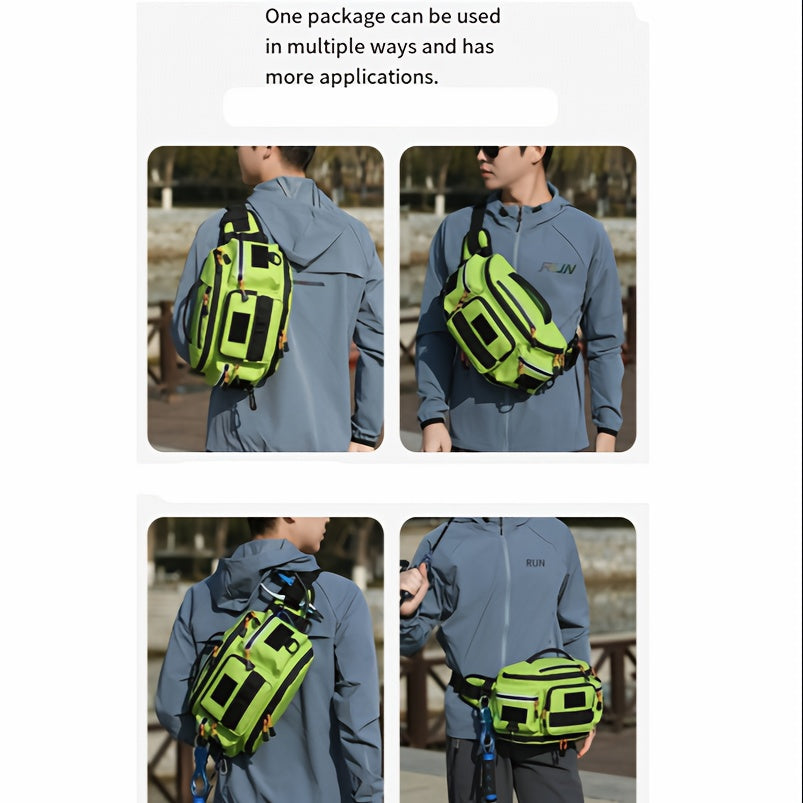 Men's Tactical Waist Bag; Multi-Functional Large Capacity Crossbody Bag