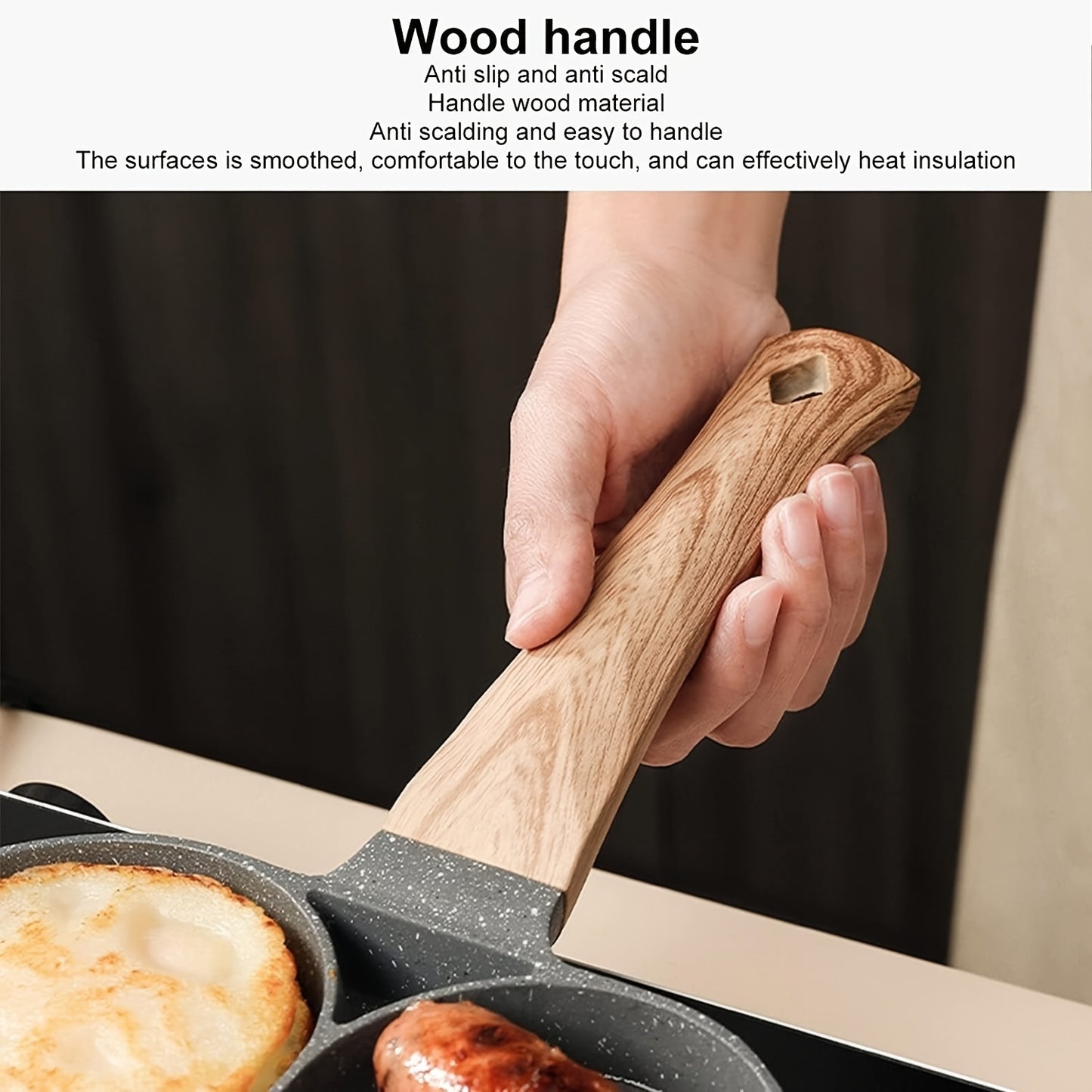 4-Hole Non-Stick Frying Pan