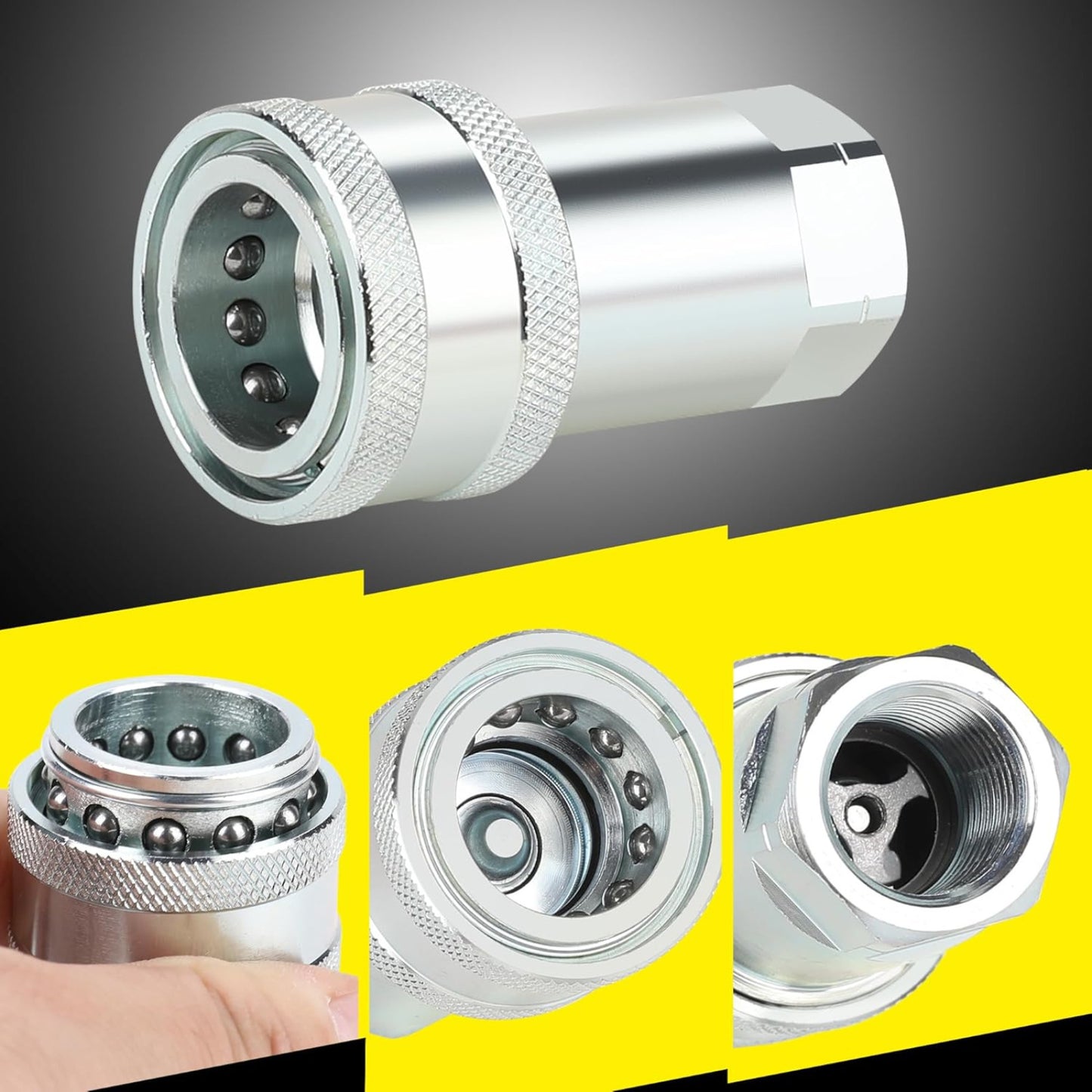 1 Set Hydraulic Quick Connect Coupler