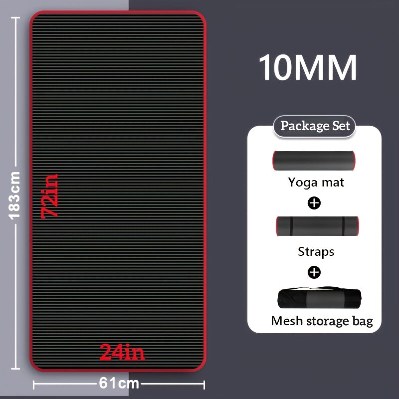 Non-Slip 10mm Thick Yoga Mat