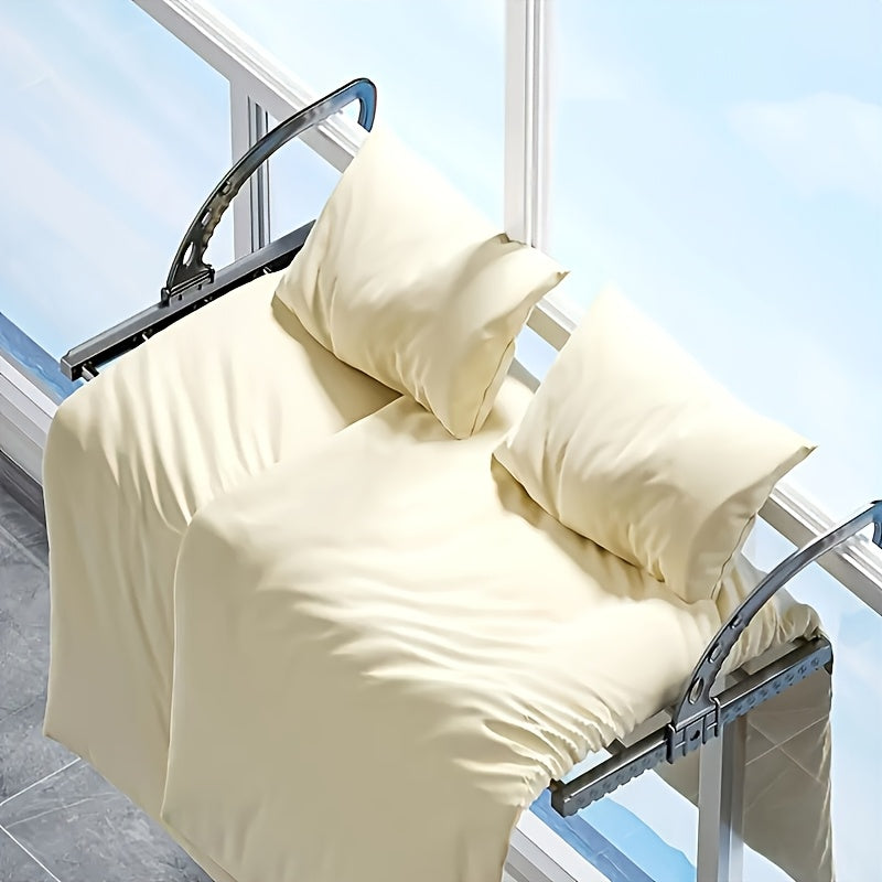 2-Size Adjustable Outdoor Clothes Drying Rack