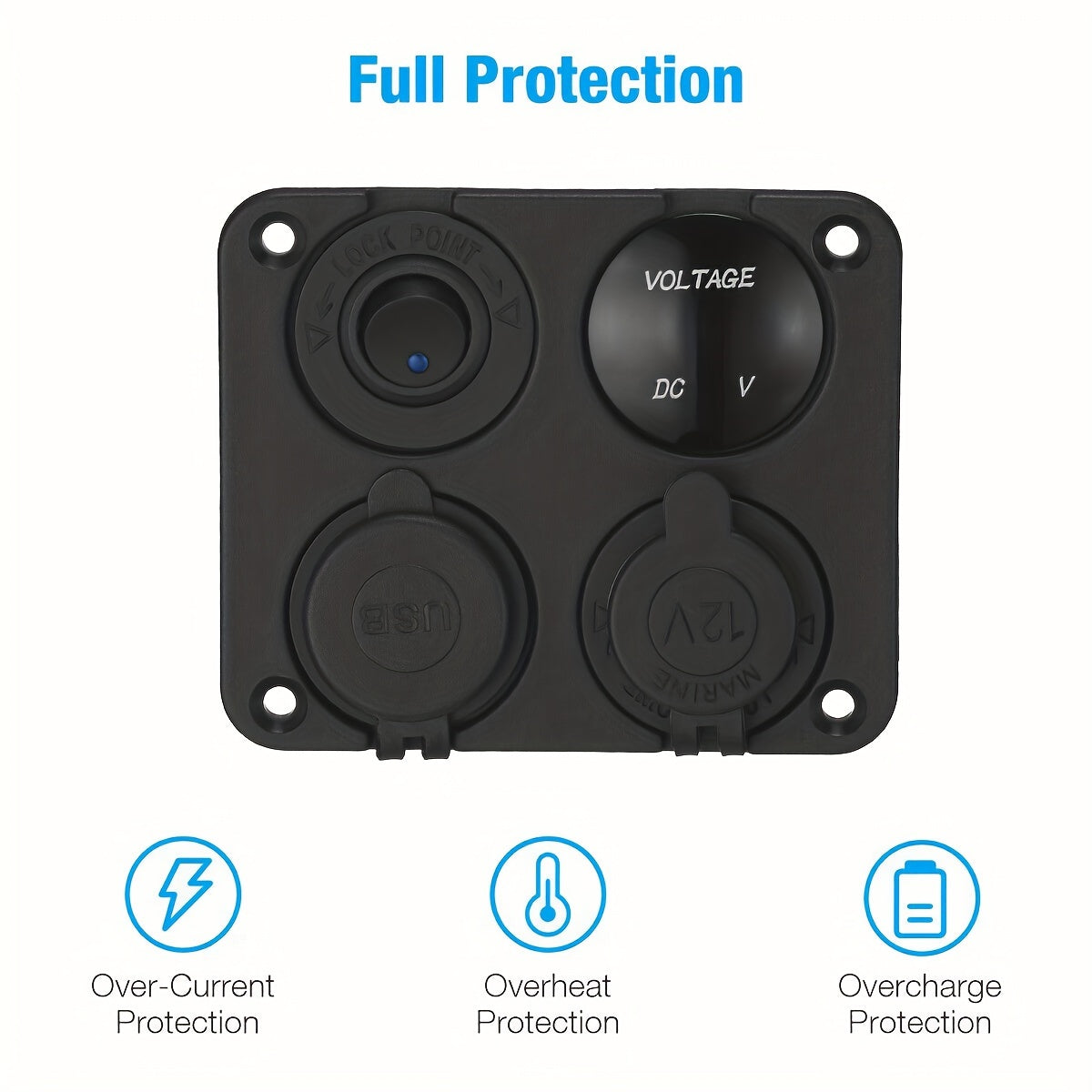1 Panel Dual USB Charger