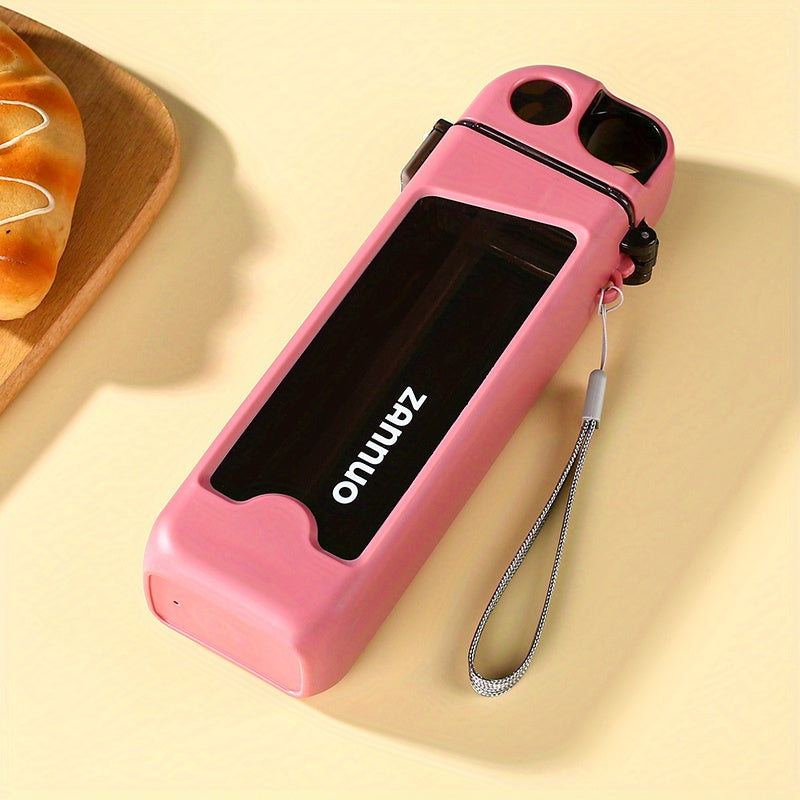 Summer Leakproof Square Water Bottle With Scale