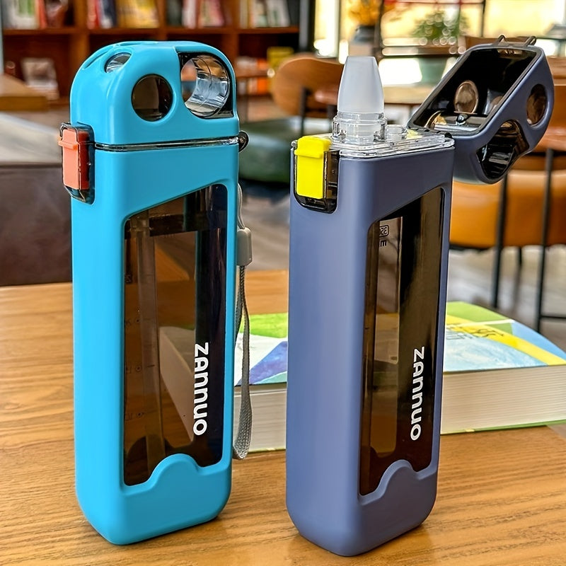 Summer Leakproof Square Water Bottle With Scale