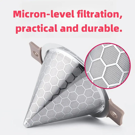 Stainless Steel Tea Filter Mesh Funnel