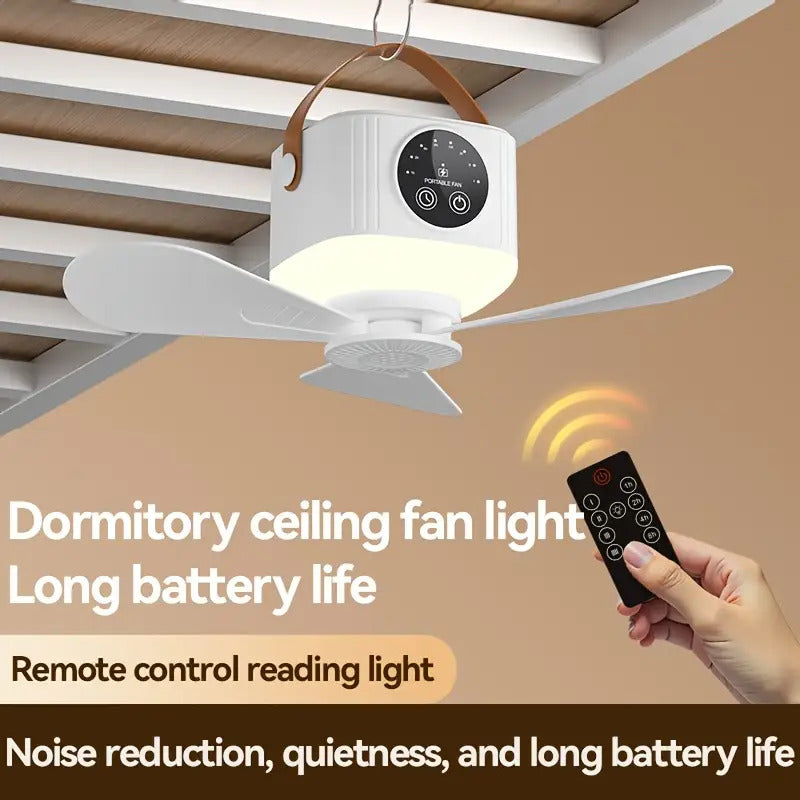 Portable Camping Fan with Light