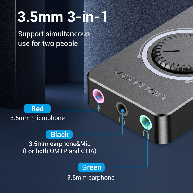 Sound Card USB External Stereo Sound Adapter