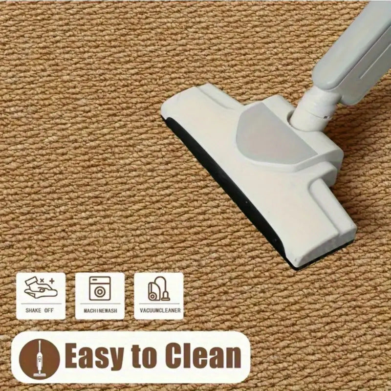 Durable Non-Slip Sisal-Like Braided Polyester Mat