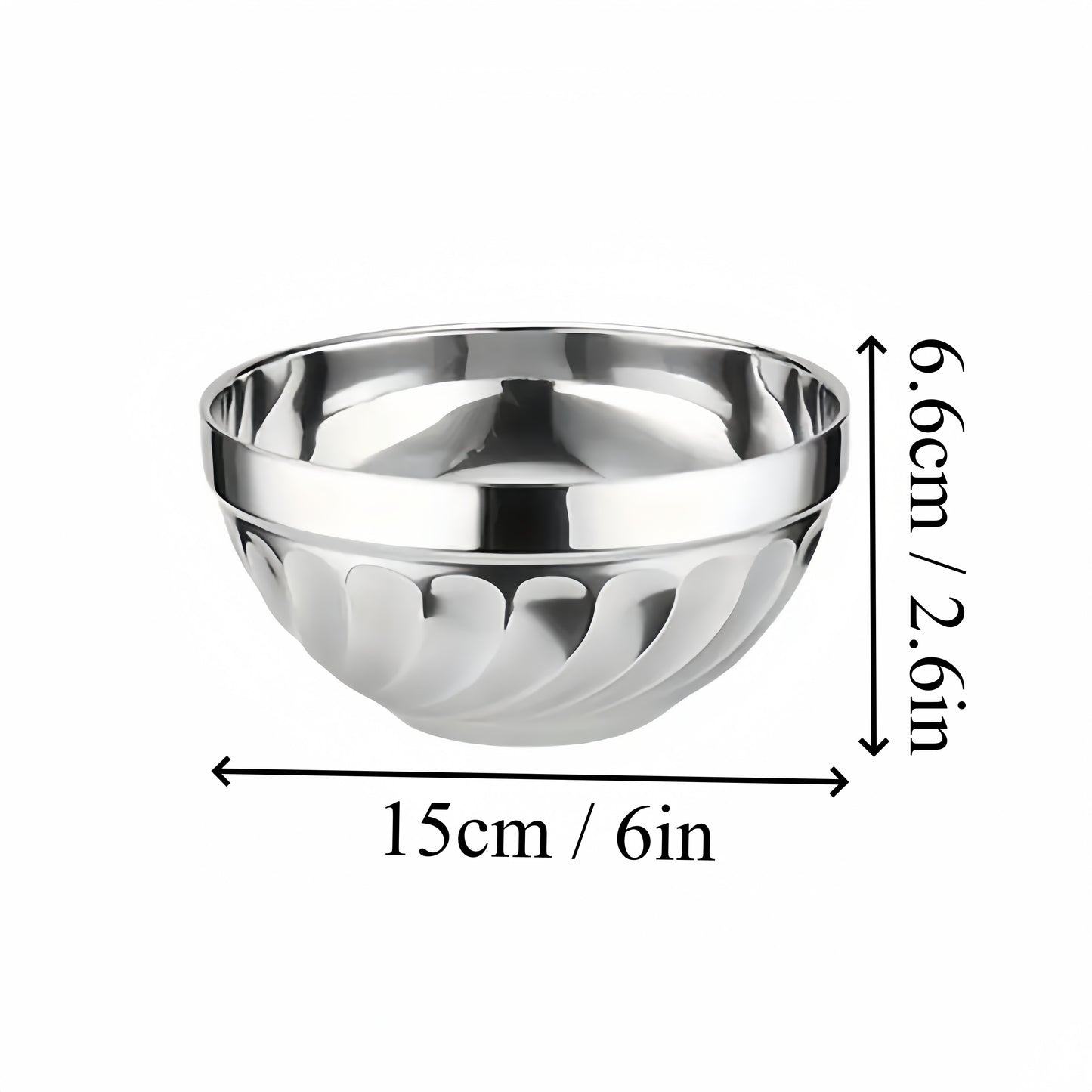 10pcs Durable Stainless Steel Bowls Set