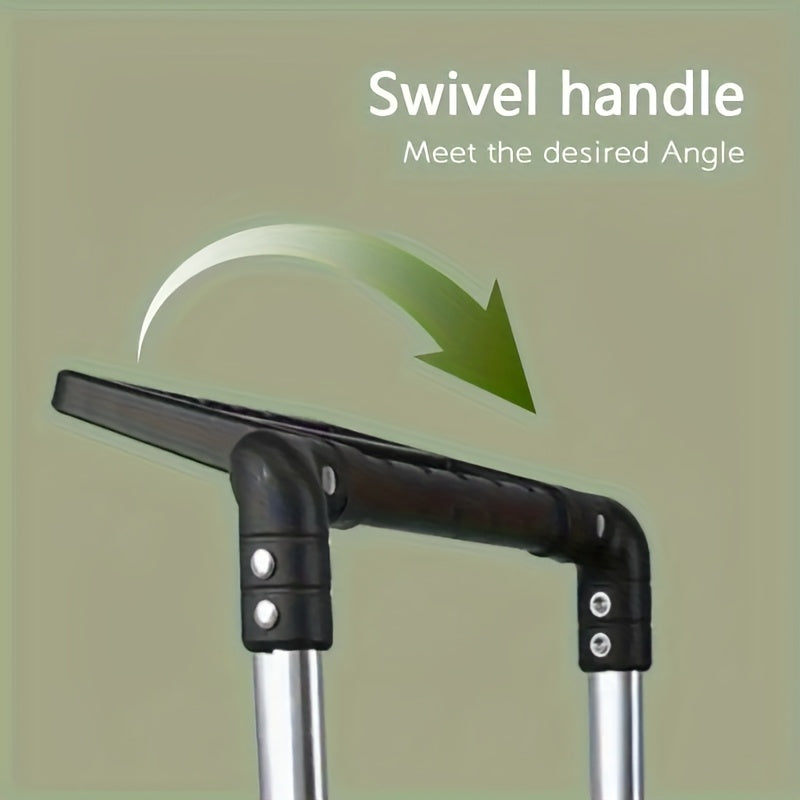 1pc Foldable 8-wheel Shopping Cart