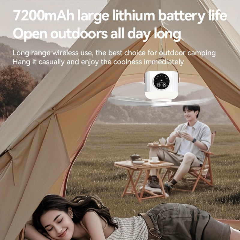Portable Camping Fan with Light