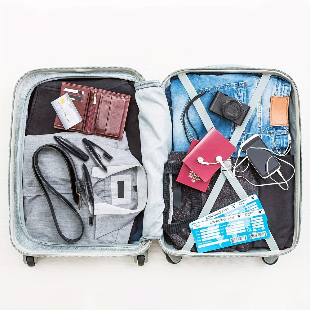 16pcs Black Folding Travel Toothbrushes