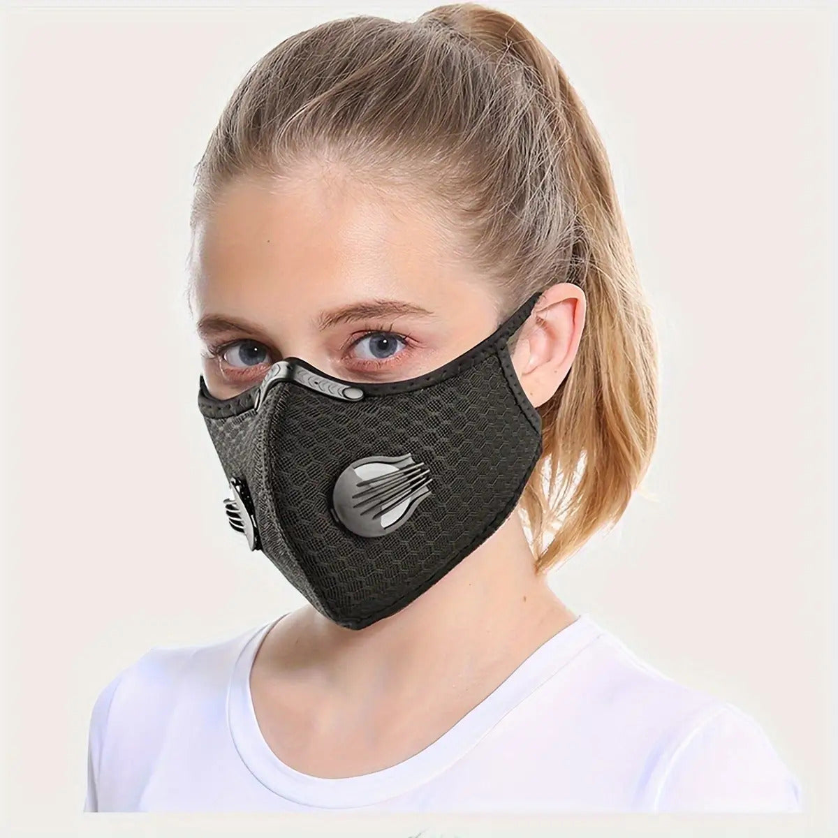 Outdoor breathable mesh activated carbon anti-fog, haze, dust and windproof mask