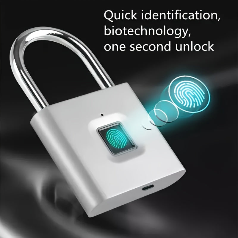 The brand-new upgraded USB Micro-B fingerprint padlock