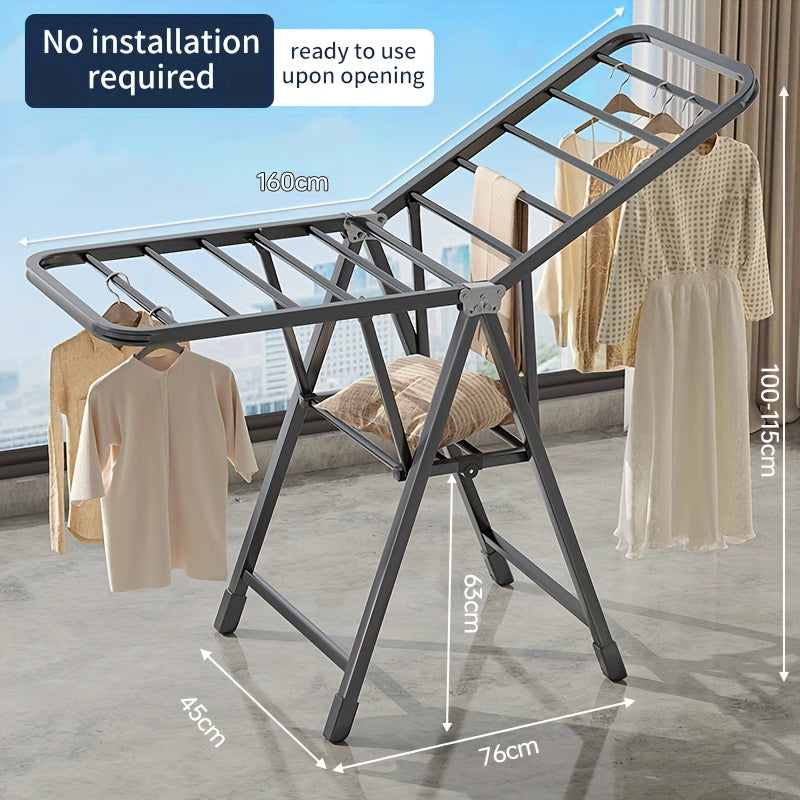 Heavy Duty Stainless Steel Folding Clothes Drying Rack