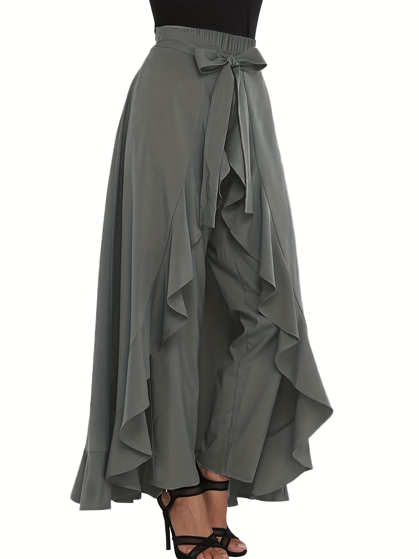 New autumn high waist chiffon pants