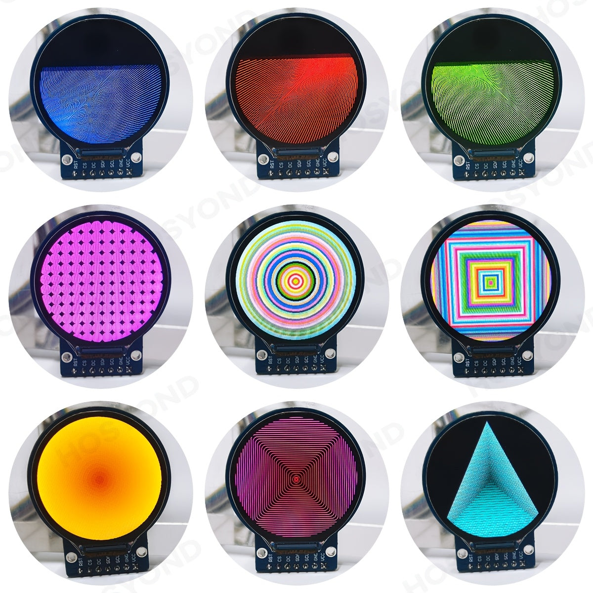 1.28 Inch  LCD Display Module Round RGB 240 * 240 GC9A01 Driver