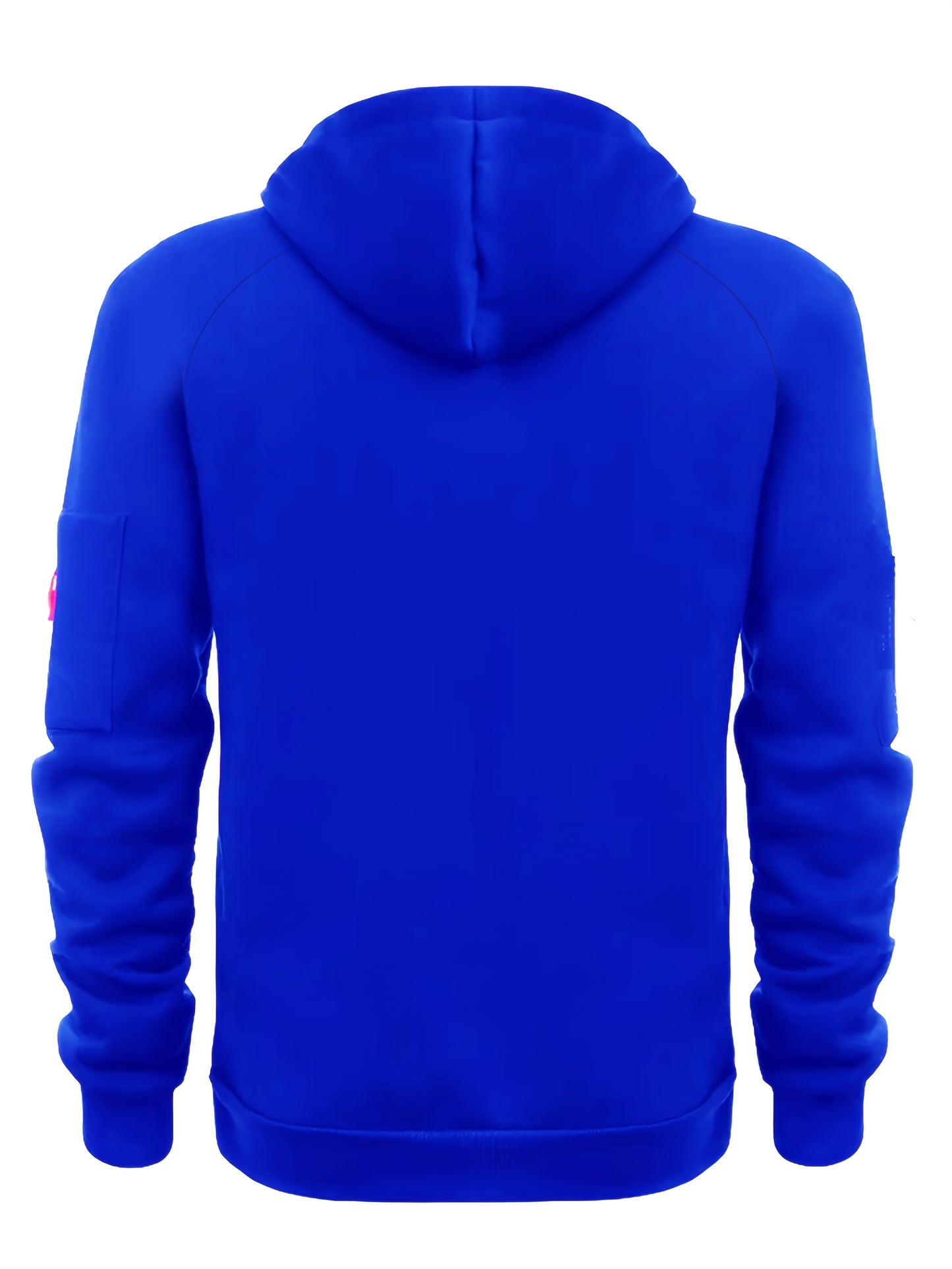 Windproof Royal Blue Fleece Hoodie
