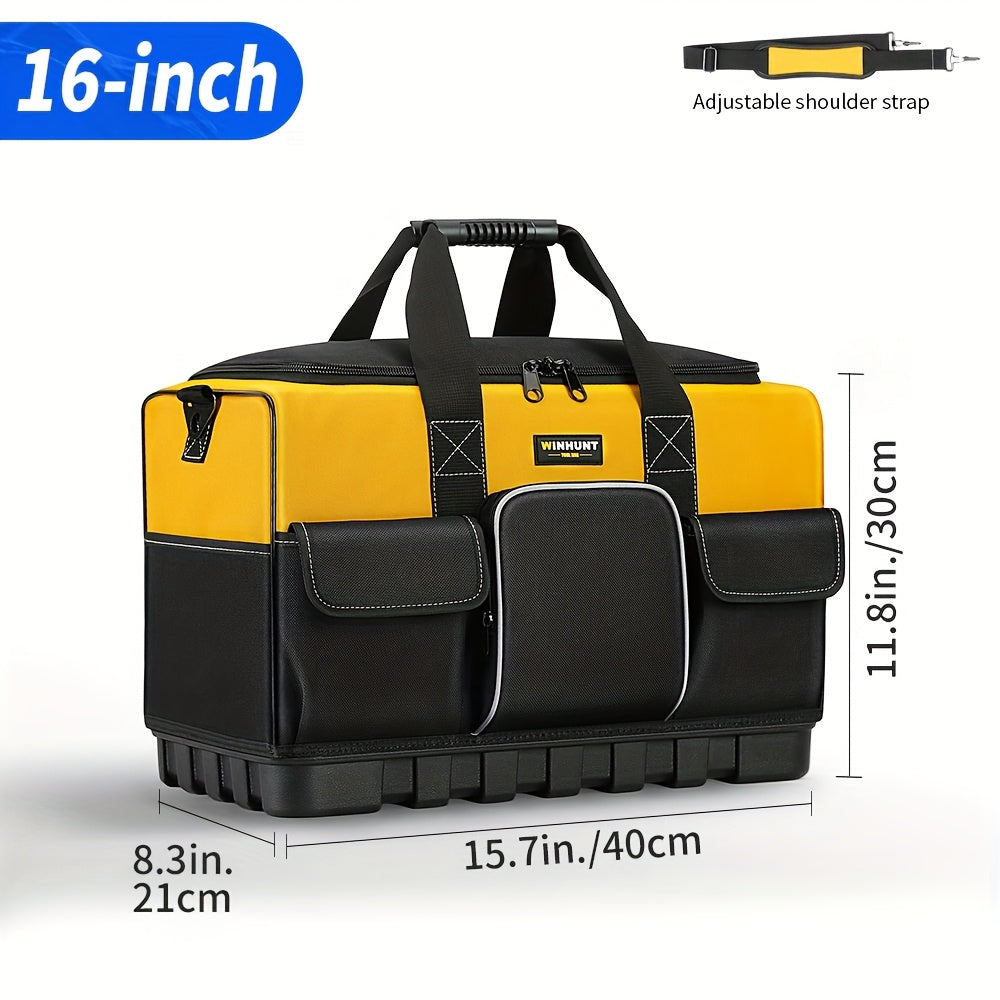 Heavy-Duty Tool Kit, 16-Pocket Portable Toolbox Organizer Storage