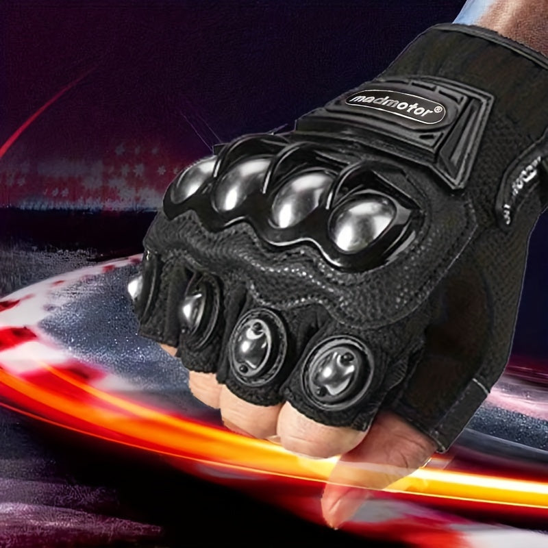 Steel Outdoor Knuckle Motorcycle Motorbike Powersports Safety Gloves