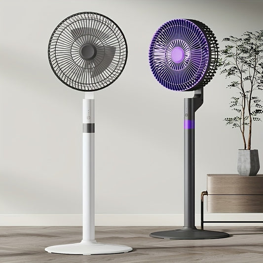 Silent High Wind Power USB Floor Fan (No Battery)