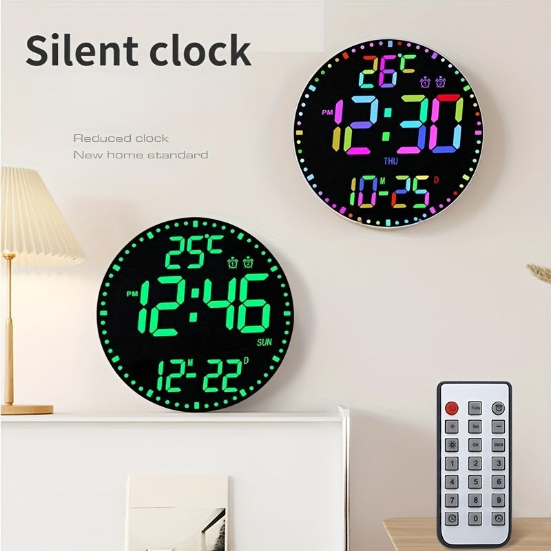 1PC Colorful Electronic Clock