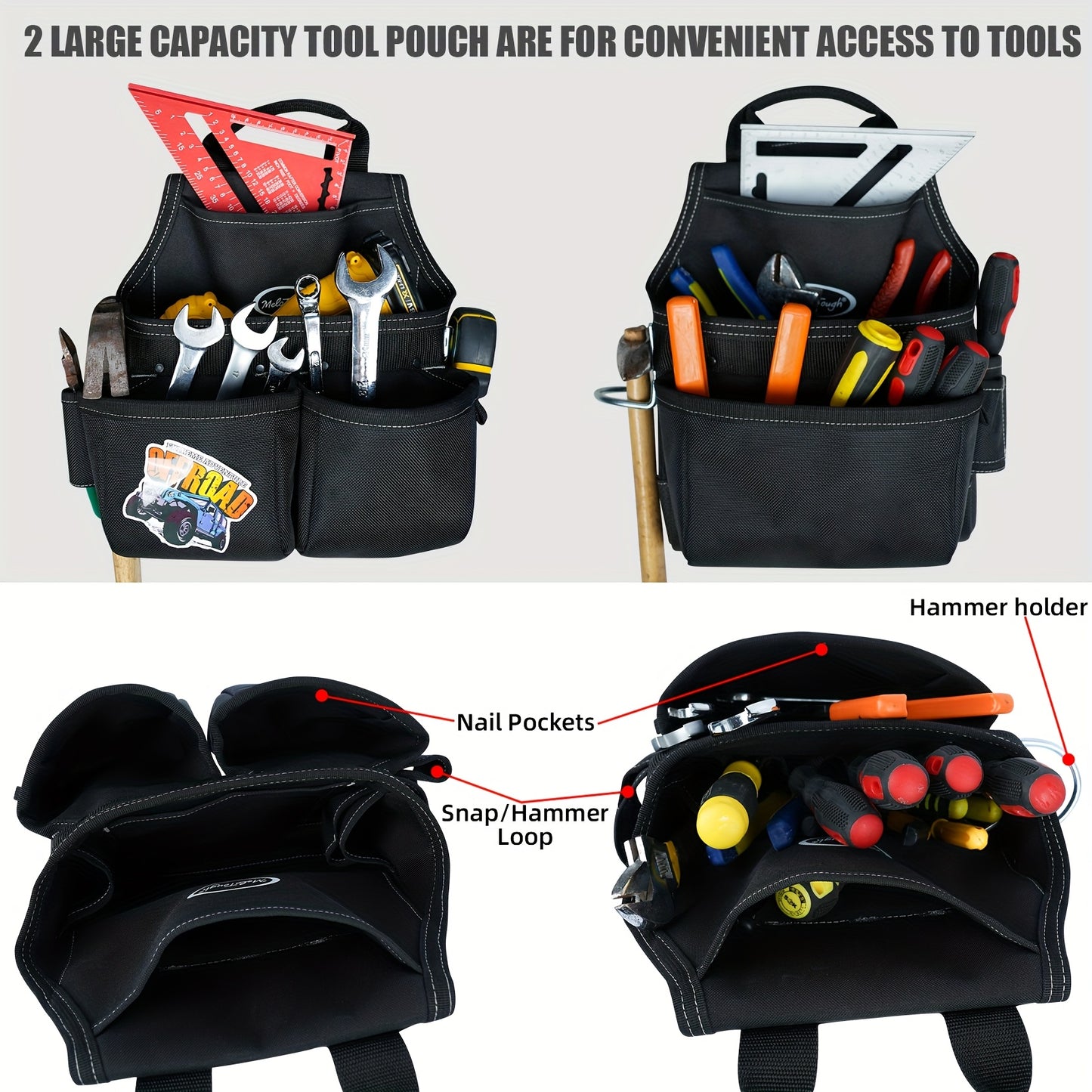 Tool Belt With Suspenders Tool Bag