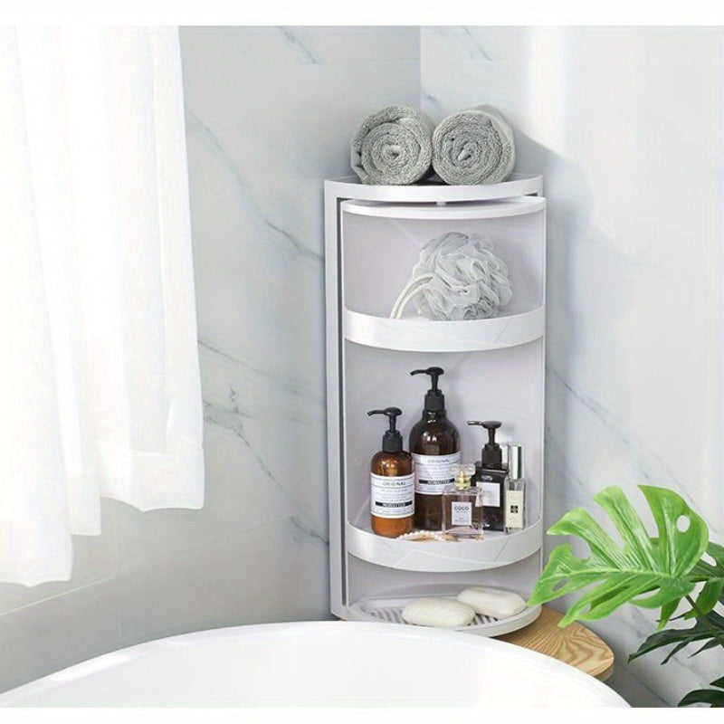 1pc Space-Saving Rotating Corner Shelf