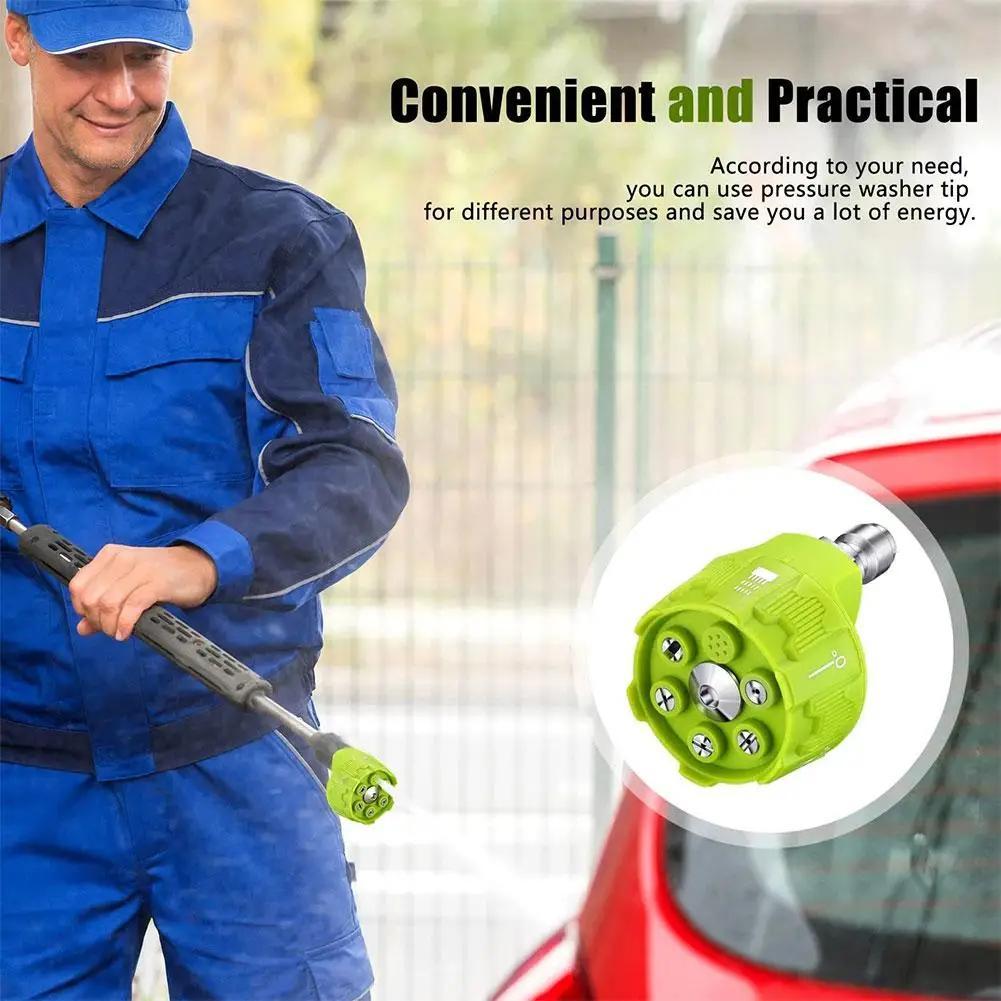 6-in-1 High-Pressure Washer Nozzle