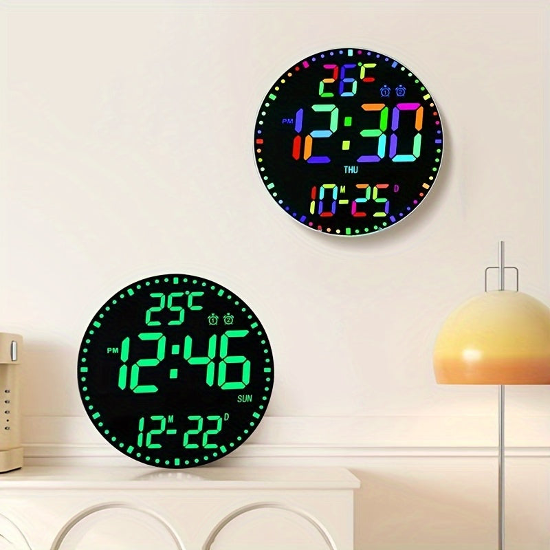 1PC Colorful Electronic Clock