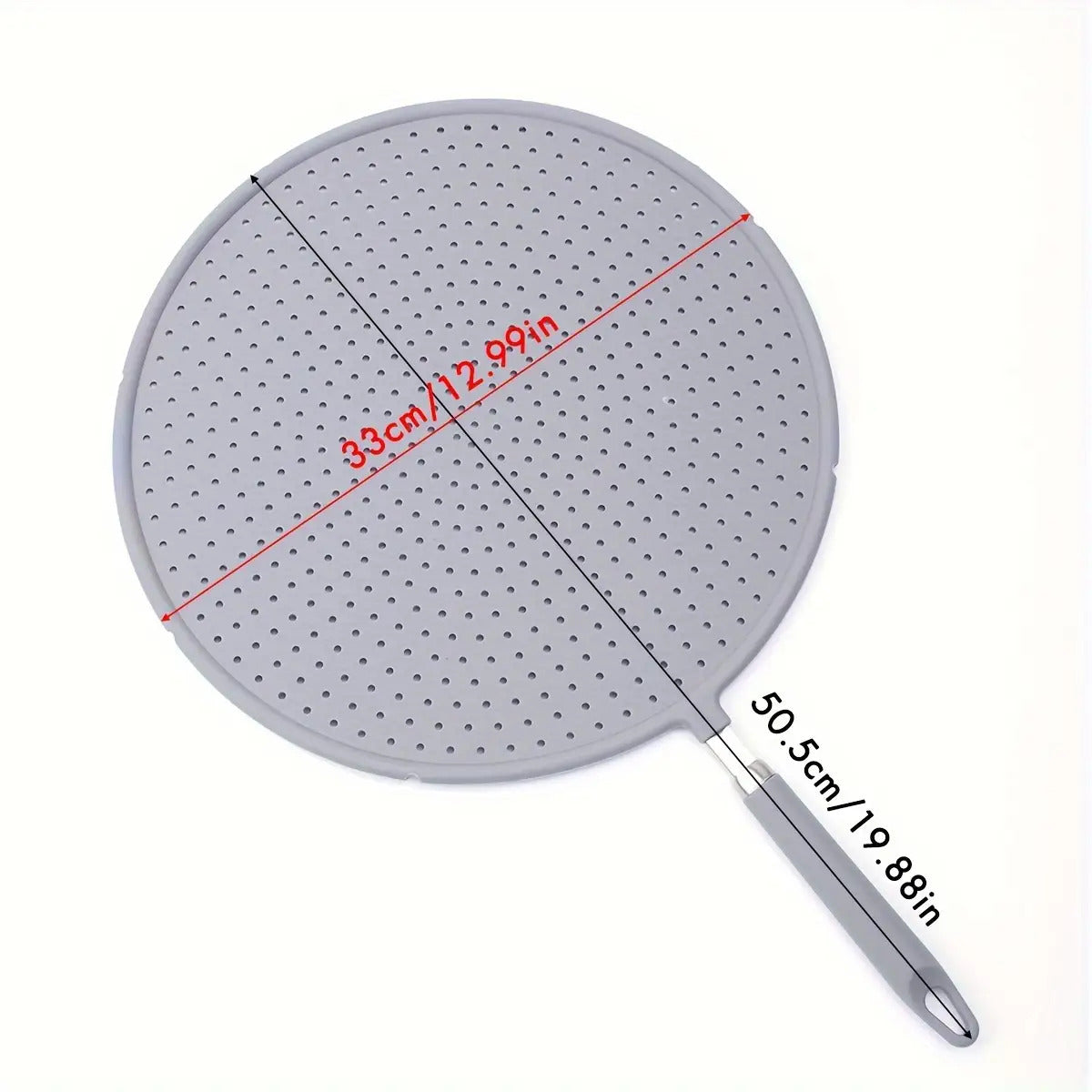 1pc Gray Silicone Oil-Resistant Splatter Guard