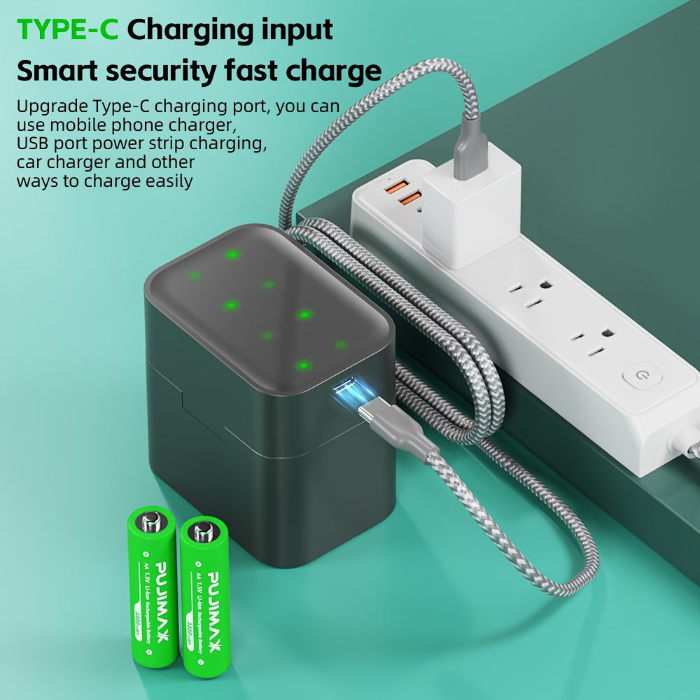 Rechargeable lithium battery 8 +8 slot charging box