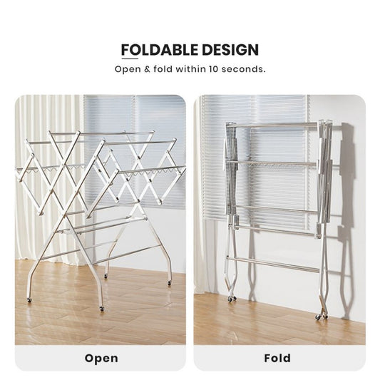 Stainless Steel Foldable Clothes Drying Rack