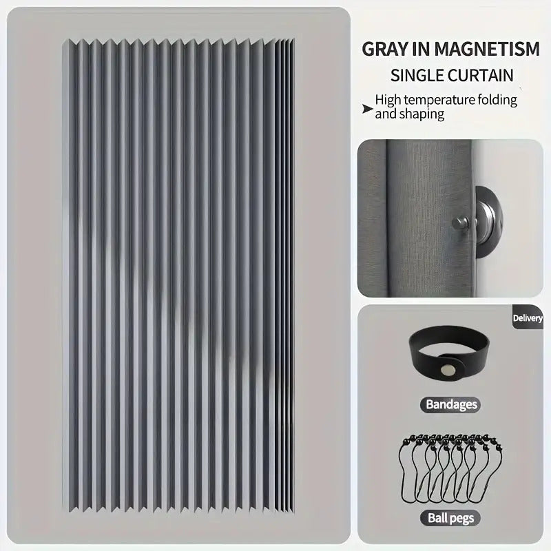 High-Temperature Resistant Polyester Foldable Bathroom Partition Curtain