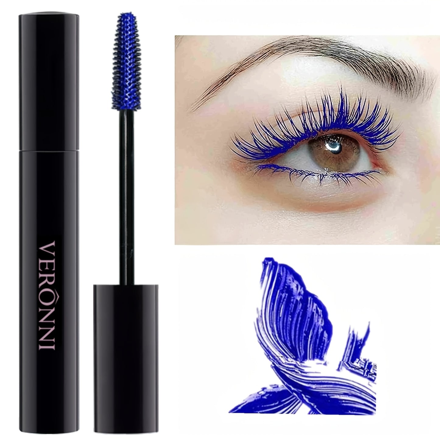 2-Pack Waterproof Colored Mascara Set