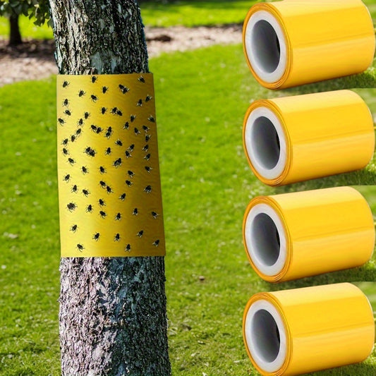 1 Roll Bright Yellow Self-Adhesive Tree Tape